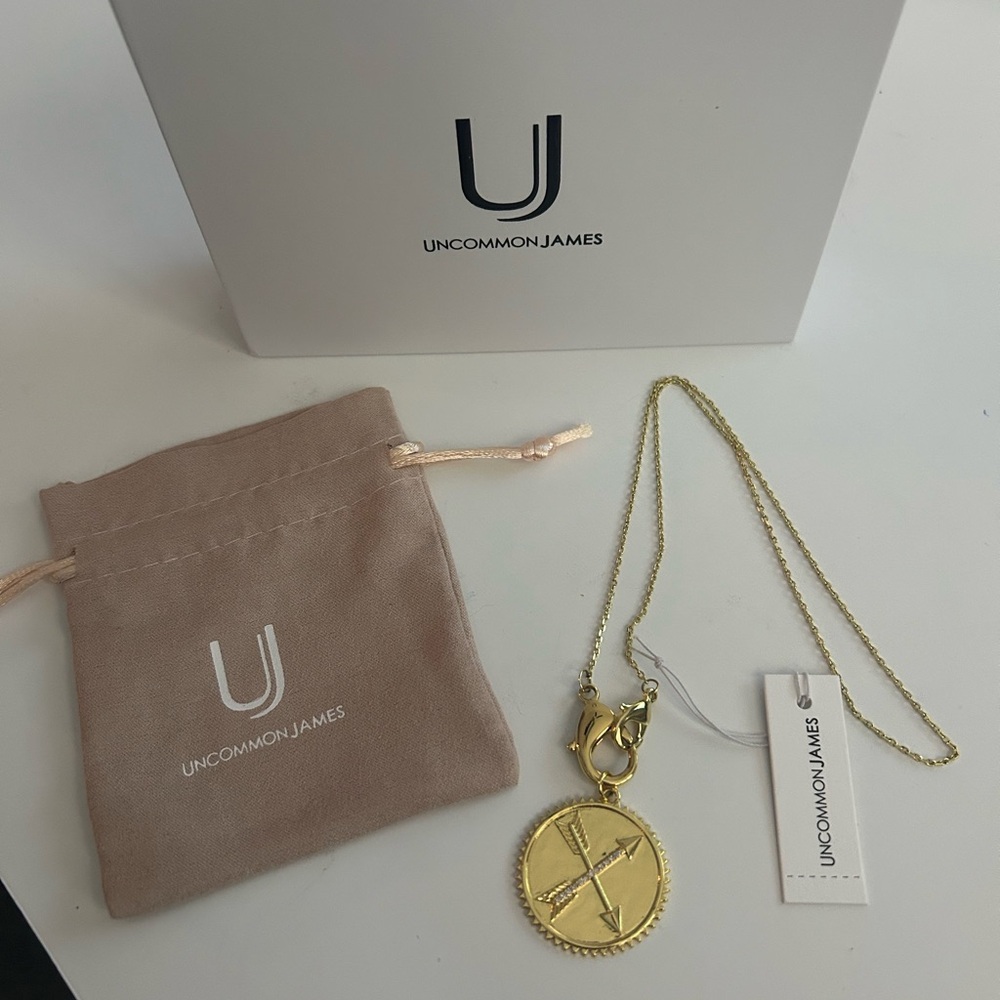 Uncommon James arrow coin necklace NWT